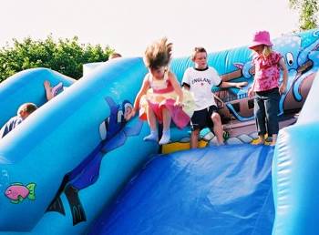 Photo of bouncy slide taken by Steve Bryant