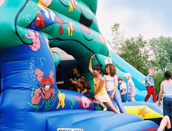 Photo of bouncy castle taken by Steve Bryant