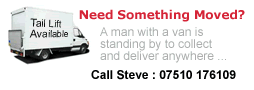 a man with a van - courier - collections - deliveries a man with a van - courier - collections - deliveries